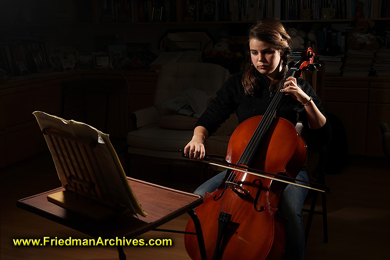 girl,teenager,music,lessons,artist,prodigy,talent,practice,wireless flash,strobist,orchestra,ambition,determination,light,study,